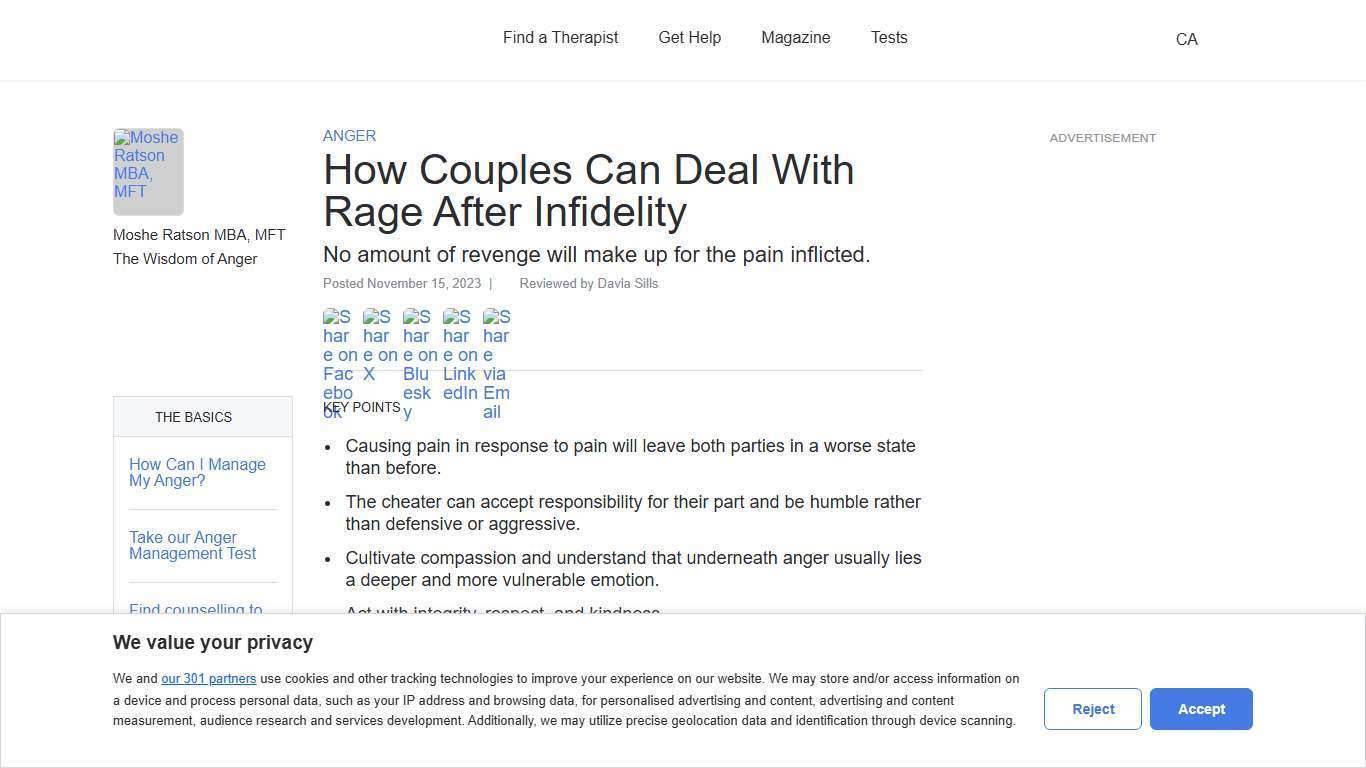 How Couples Can Deal With Rage After Infidelity | Psychology Today Canada