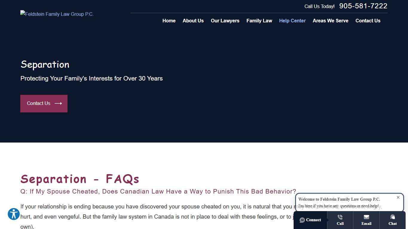 Separation in Ontario | FAQs | Feldstein Family Law Group